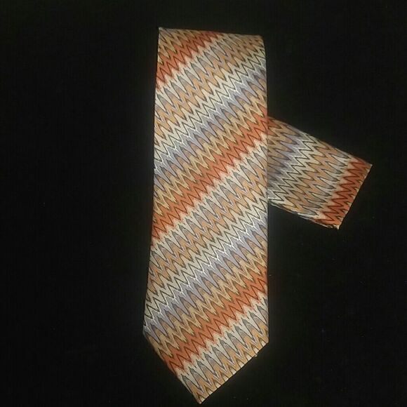 MEN'S E J SAMUEL TIE AND POCKET SQUARE - Picture 1 of 3